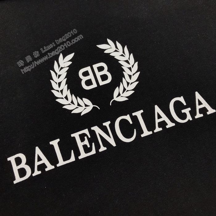 Balenciaga男裝 巴黎世家20年秋冬新款麥穗徽標印花連帽衛衣 男女同款  ydi3113